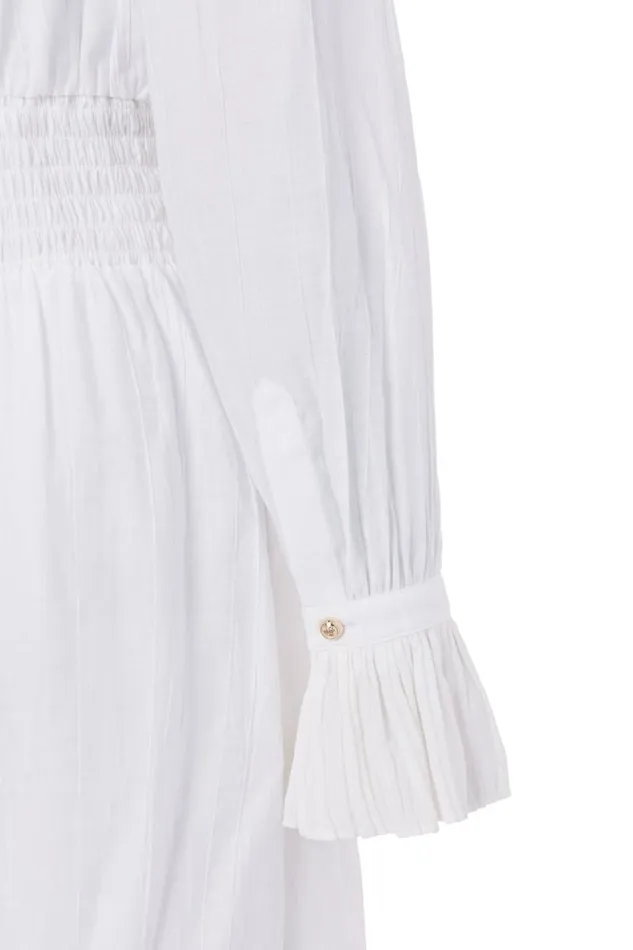 Women Dresses Holland Cooper Phoebe VNeck Mini Dress White Women Dresses Holland Cooper Phoebe VNeck Mini Dress White