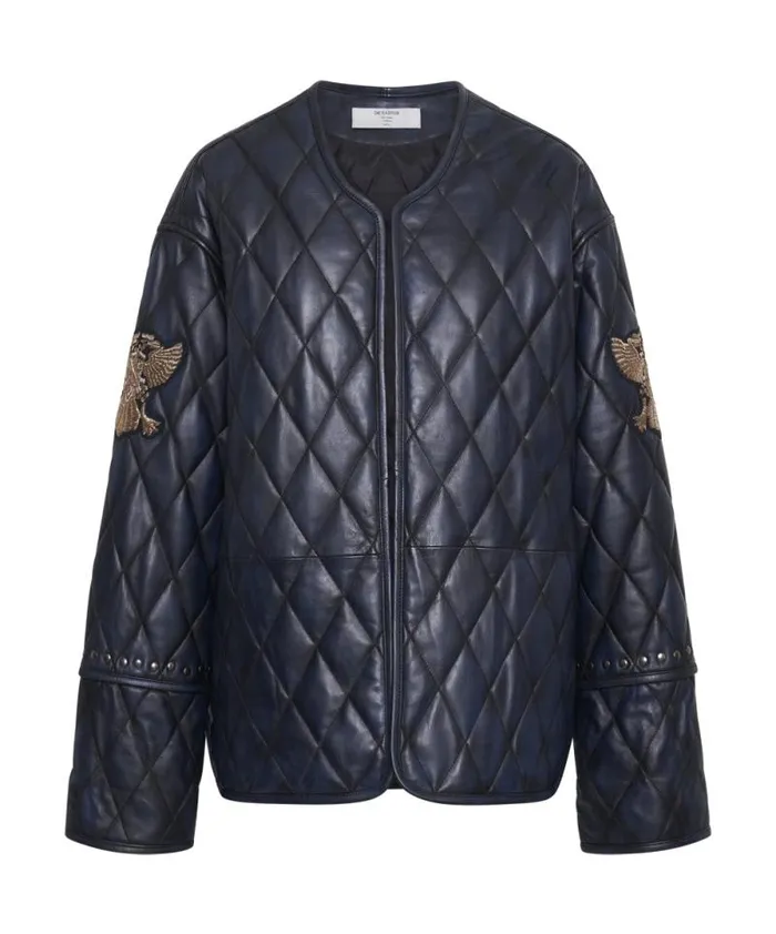 Women EAGLE EYE LEATHER QUILTED JACKET One Teaspoon Leather Jackets Women EAGLE EYE LEATHER QUILTED JACKET One Teaspoon Leather Jackets