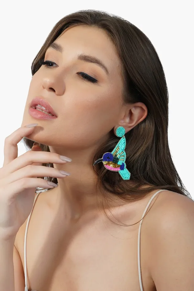 Women Earrings America and Beyond Birds in Paradise Earrings