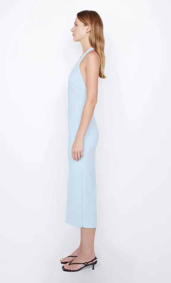 Women ELVIE HALTER MIDI DRESS 8211 DOLPHIN BLUE Bec Bridge Midi Dresses