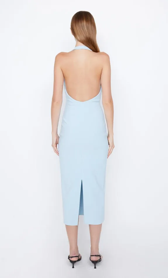 Women ELVIE HALTER MIDI DRESS 8211 DOLPHIN BLUE Bec Bridge Midi Dresses