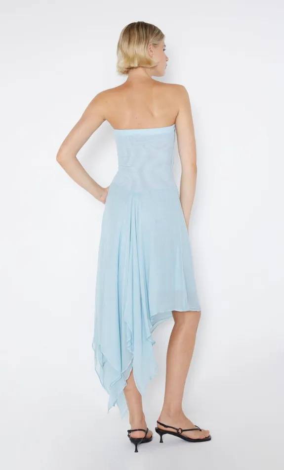 Women ELZETTE STRAPLESS MIDI DRESS 8211 DOLPHIN BLUE Bec Bridge Midi Dresses