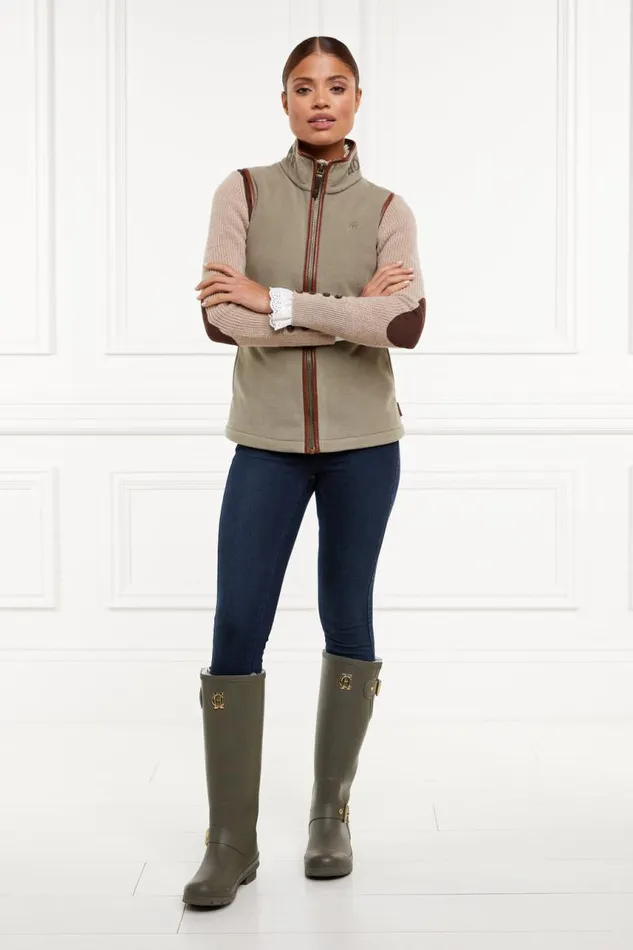 WomenEquestrian Fleeces Holland Cooper Country Fleece Gilet Sage