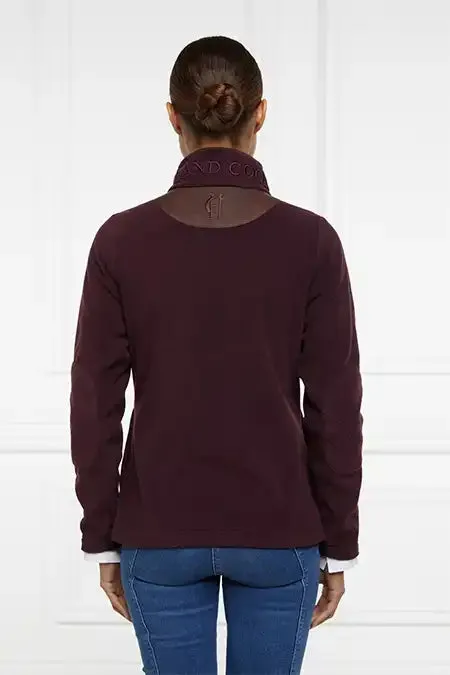 WomenEquestrian Fleeces Holland Cooper Country Fleece Half Zip Mulberry WomenEquestrian Fleeces Holland Cooper Country Fleece Half Zip Mulberry