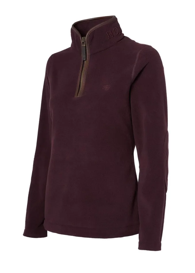 WomenEquestrian Fleeces Holland Cooper Country Fleece Half Zip Mulberry WomenEquestrian Fleeces Holland Cooper Country Fleece Half Zip Mulberry