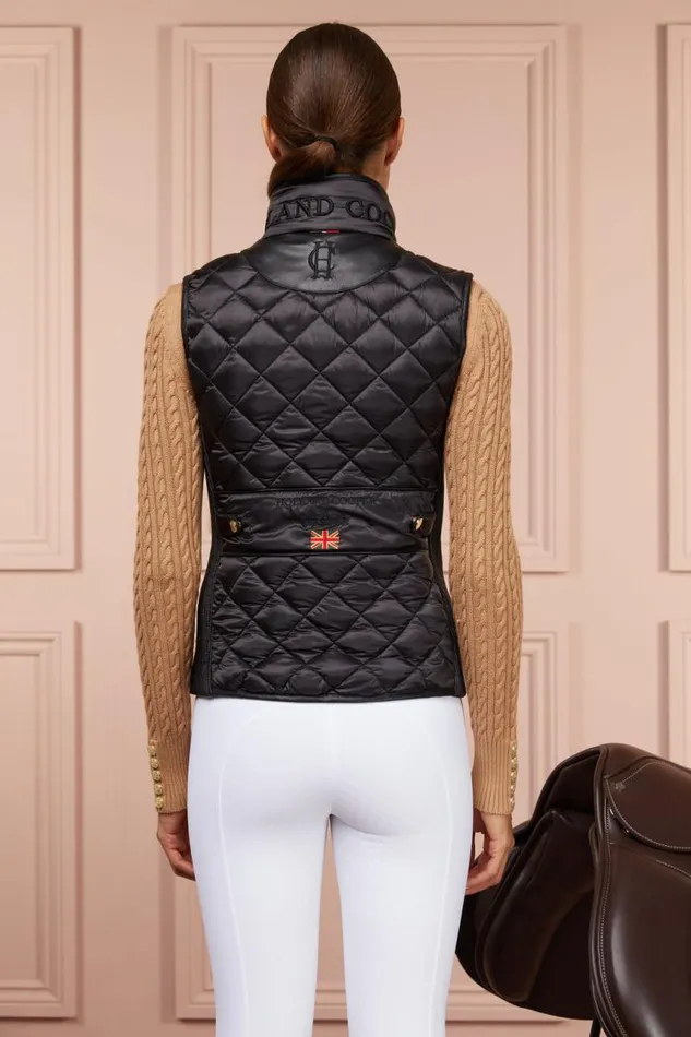 WomenEquestrian Gilets Holland Cooper Carl Hester Gilet Black