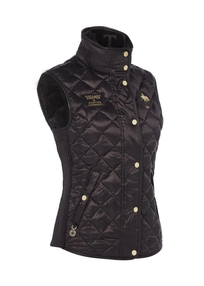 WomenEquestrian Gilets Holland Cooper Carl Hester Gilet Black
