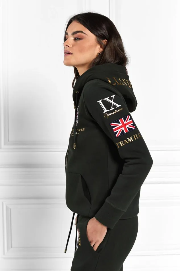 WomenEquestrian Hoodies Holland Cooper Team Hoodie Racing Green