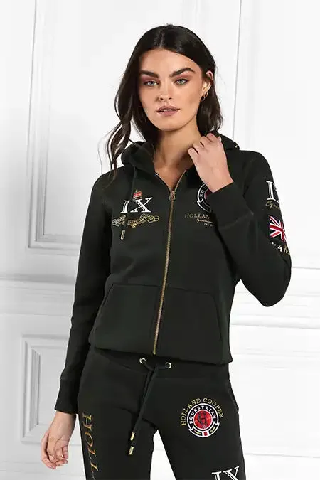 WomenEquestrian Hoodies Holland Cooper Team Hoodie Racing Green