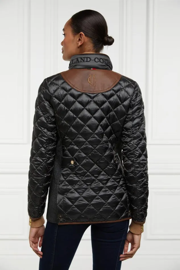 WomenEquestrian Jackets Holland Cooper Diamond Quilt Classic Jacket Khaki WomenEquestrian Jackets Holland Cooper Diamond Quilt Classic Jacket Khaki