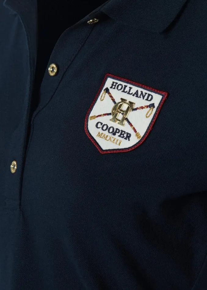 WomenEquestrian Polo Shirts Holland Cooper Classic Polo Shirt Ink Navy WomenEquestrian Polo Shirts Holland Cooper Classic Polo Shirt Ink Navy