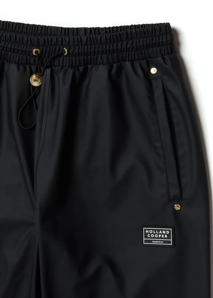 WomenEquestrian Trousers Holland Cooper Waterproof Rain Trouser Black