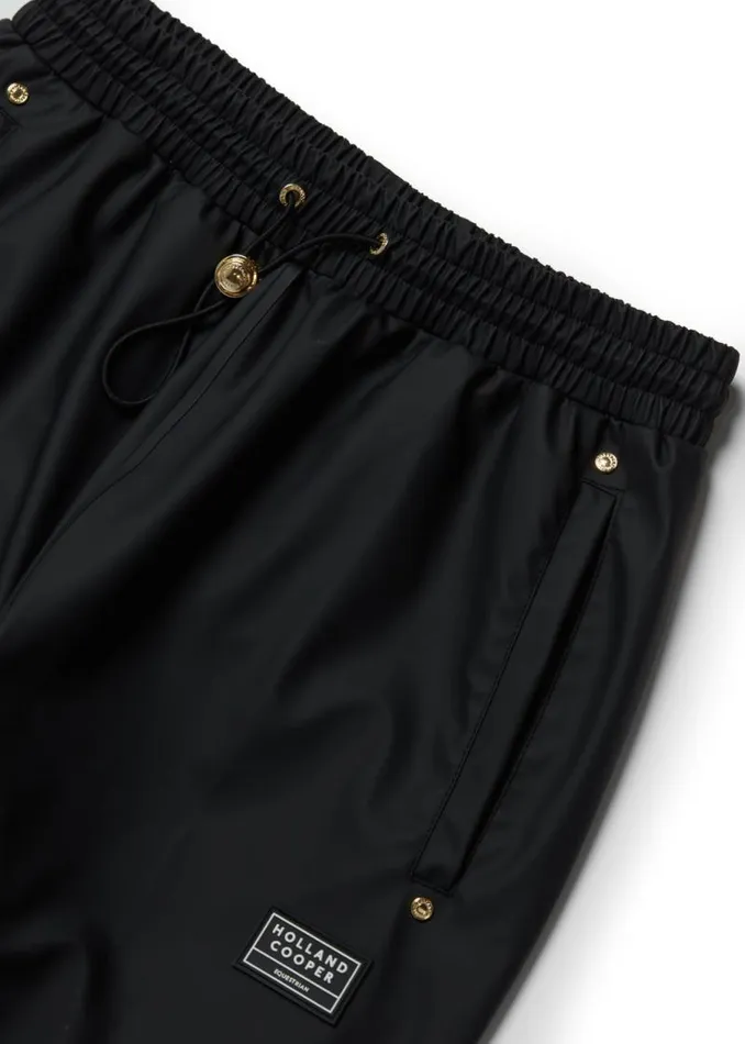 WomenEquestrian Trousers Holland Cooper Waterproof Rain Trouser Black