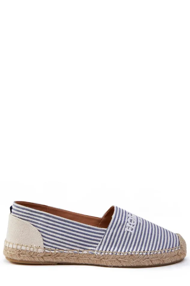 Women Espadrilles Holland Cooper Riviera Espadrille Nautical Stripe