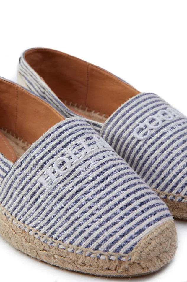 Women Espadrilles Holland Cooper Riviera Espadrille Nautical Stripe