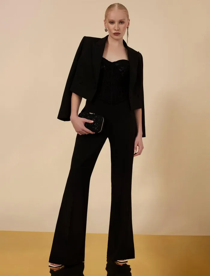 Women Essential Tailored Trouser Black BCBG Suiting