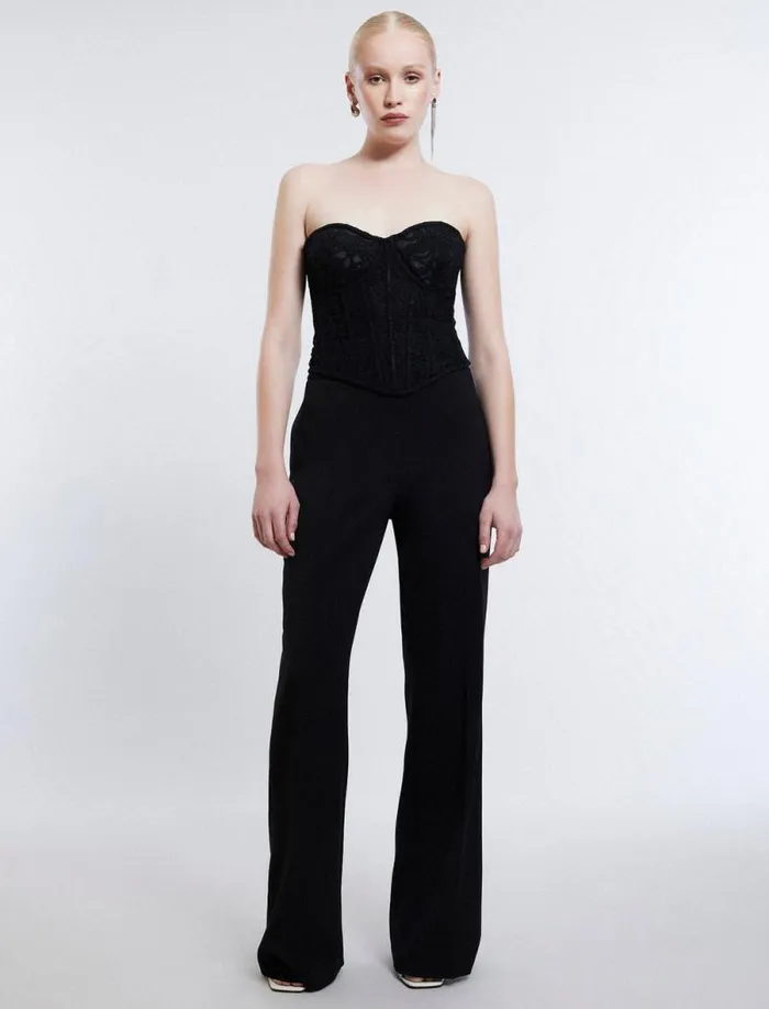 Women Essential Tailored Trouser Black BCBG Suiting