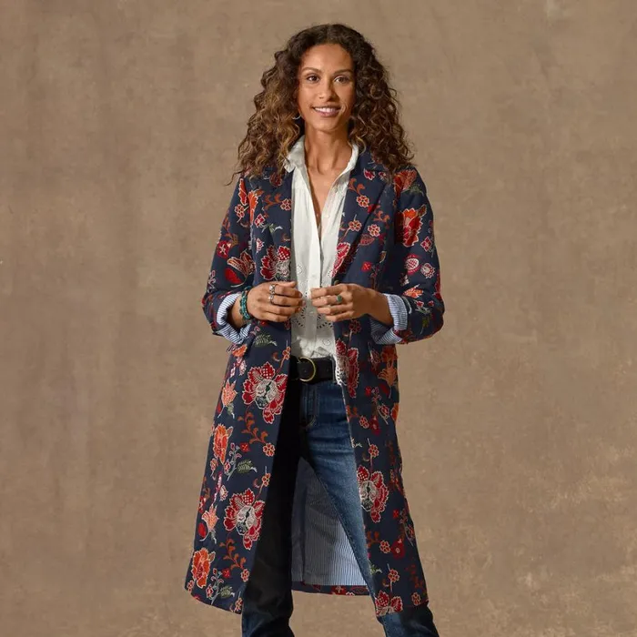 Women Estelle Floral Topper Floral Sundance Catalog Jackets and Coats