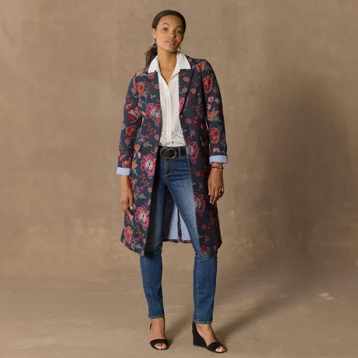 Women Estelle Floral Topper Floral Sundance Catalog Jackets and Coats