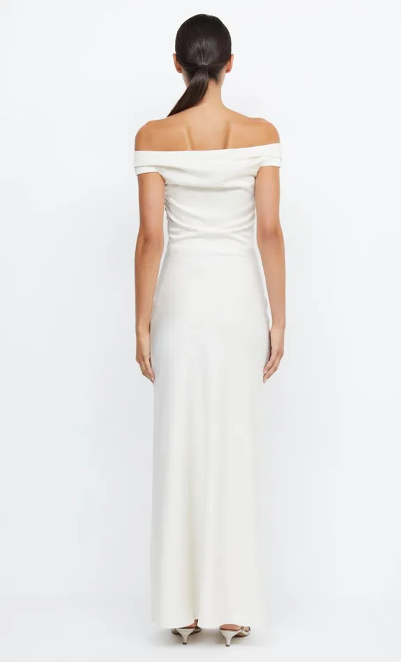 Women ETERNITY OFF SHOULDER MAXI 8211 CREAM Bec Bridge Prom Dresses