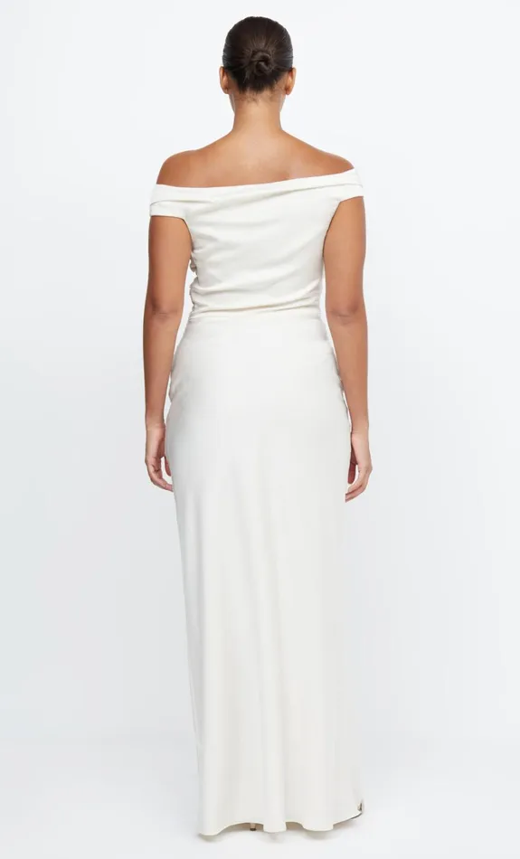 Women ETERNITY OFF SHOULDER MAXI 8211 CREAM Bec Bridge Prom Dresses