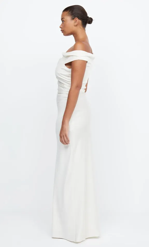 Women ETERNITY OFF SHOULDER MAXI 8211 CREAM Bec Bridge Prom Dresses