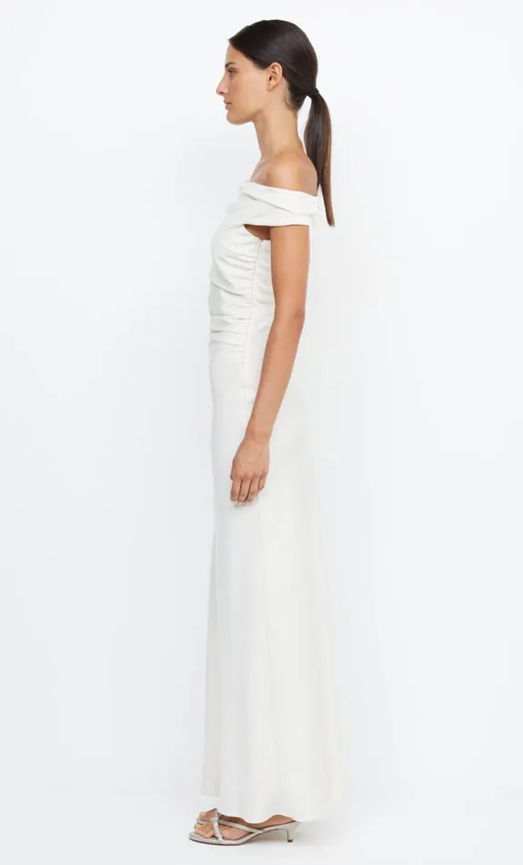 Women ETERNITY OFF SHOULDER MAXI 8211 CREAM Bec Bridge Prom Dresses