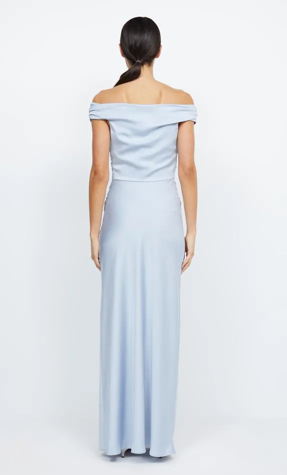 Women ETERNITY OFF SHOULDER MAXI 8211 DUSTY BLUE Bec Bridge Maxi Dresses