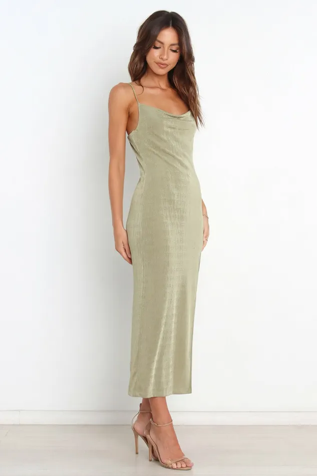 Women Event Dresses Petal and Pup Diani Dress Olive
