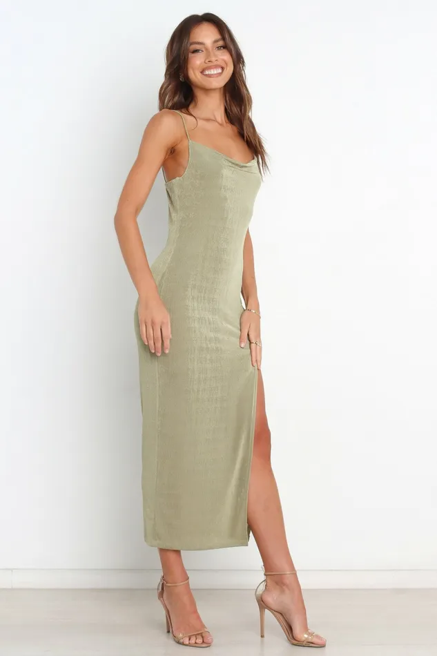 Women Event Dresses Petal and Pup Diani Dress Olive