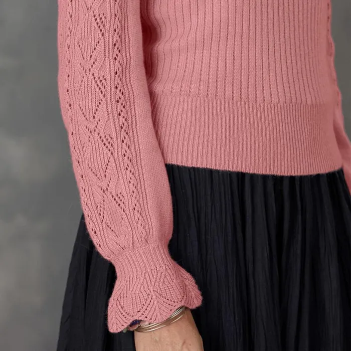 Women Faustine Sweater Chalk Pink Sundance Catalog Sweaters Women Faustine Sweater Chalk Pink Sundance Catalog Sweaters