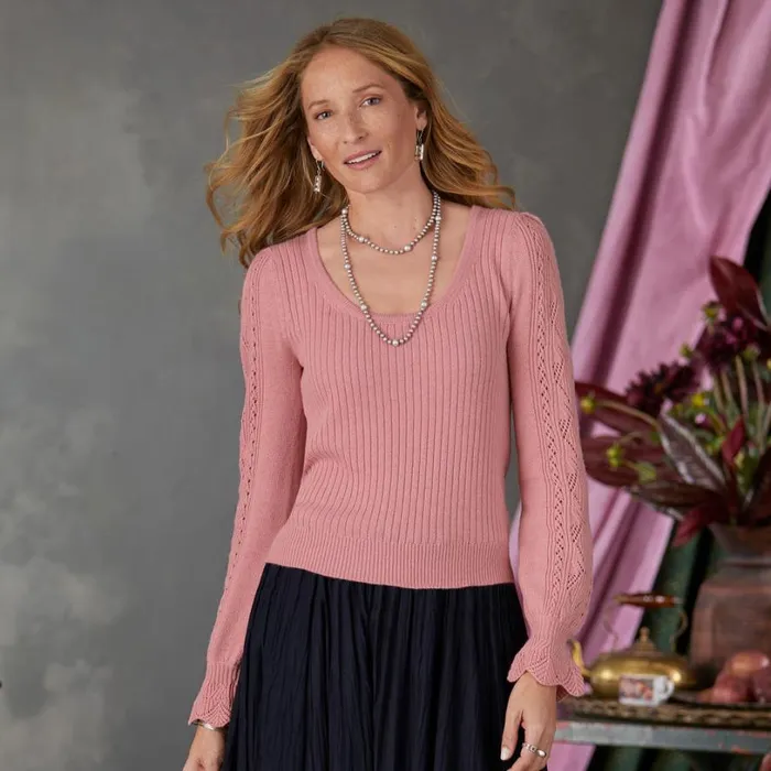 Women Faustine Sweater Chalk Pink Sundance Catalog Sweaters Women Faustine Sweater Chalk Pink Sundance Catalog Sweaters