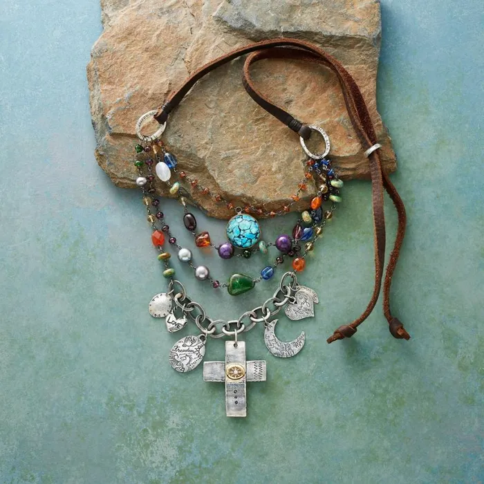 Women Field Of Flowers Necklace Sundance Catalog Necklaces
