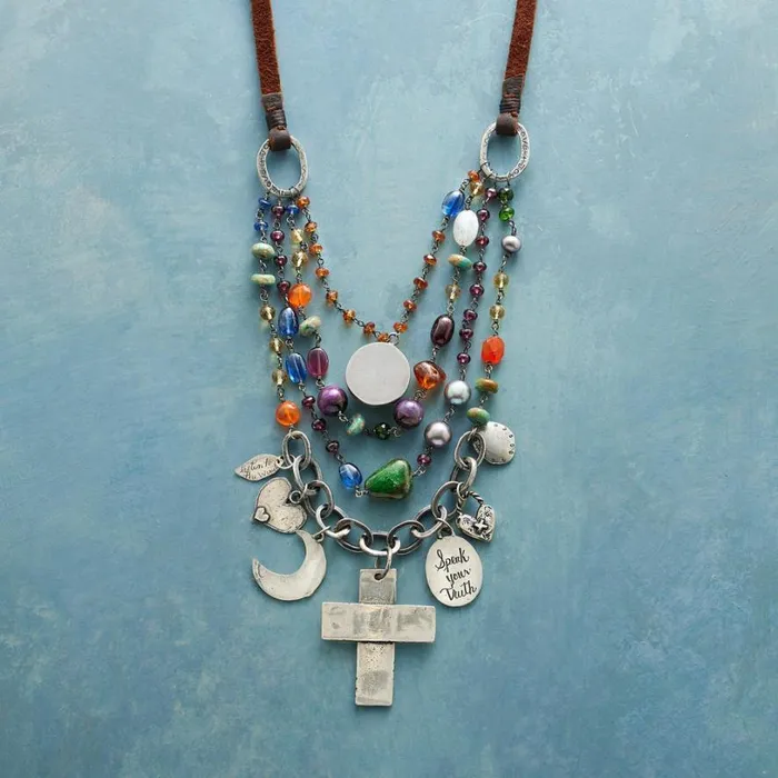 Women Field Of Flowers Necklace Sundance Catalog Necklaces