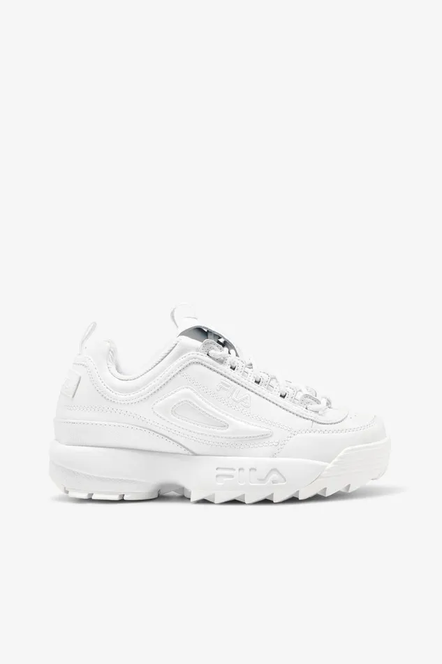Women Fila Sneakers and Lifestyle Disruptor 2 Premium Triple White