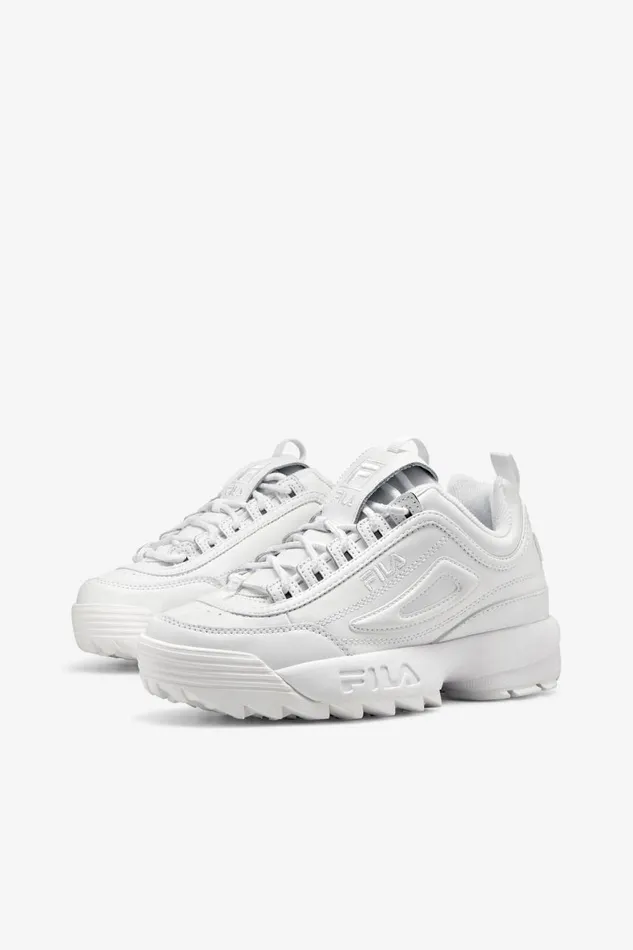Women Fila Sneakers and Lifestyle Disruptor 2 Premium Triple White