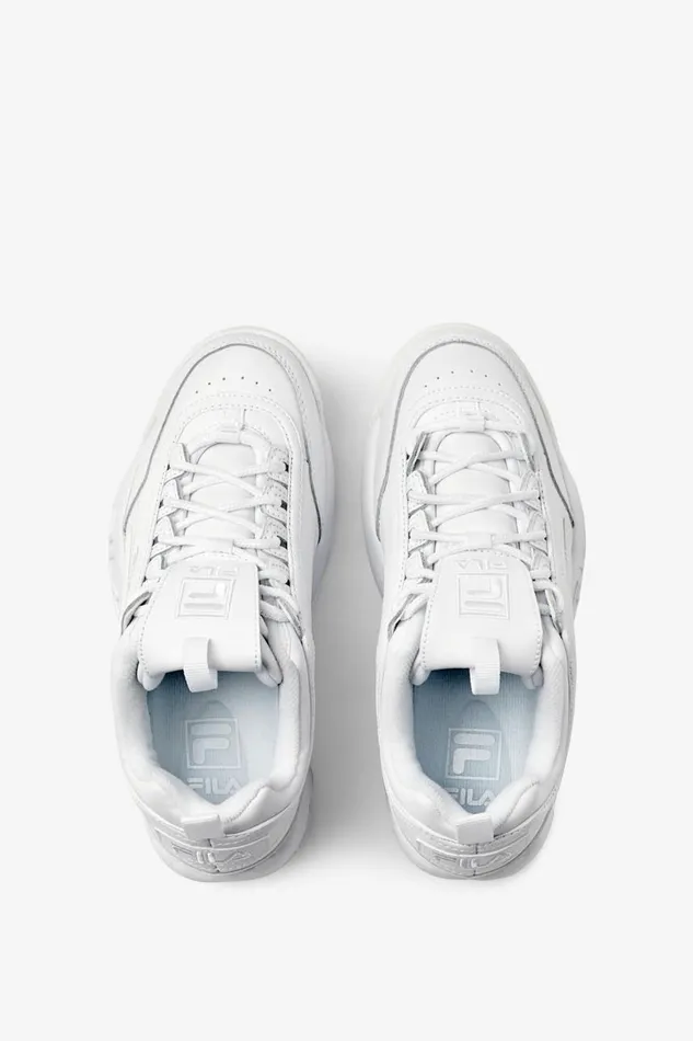 Women Fila Sneakers and Lifestyle Disruptor 2 Premium Triple White
