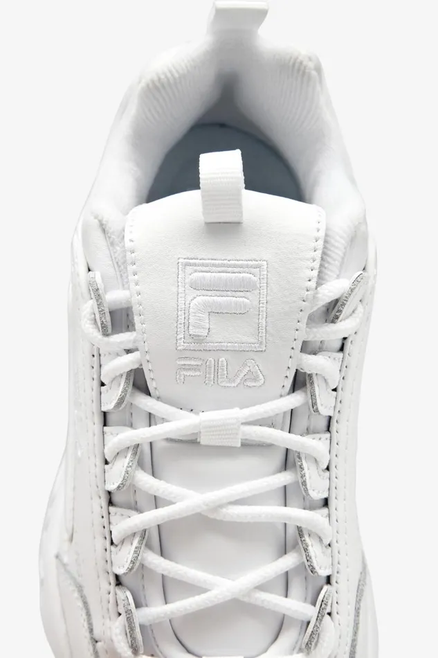 Women Fila Sneakers and Lifestyle Disruptor 2 Premium Triple White