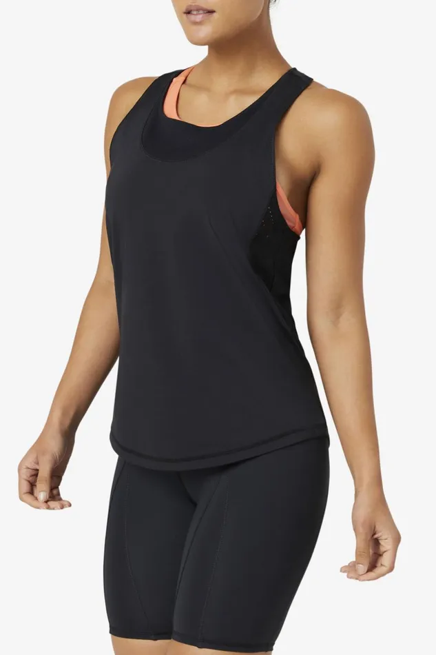 Women Fila Tops and TShirts Uplift Textured Racerback Tank Top