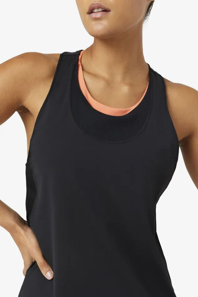 Women Fila Tops and TShirts Uplift Textured Racerback Tank Top