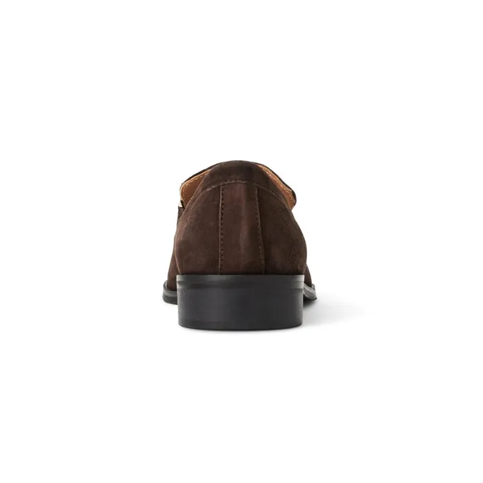 Women Flats and Loafers Bruno Magli Natalie Square Toe LoaferBrown Suede