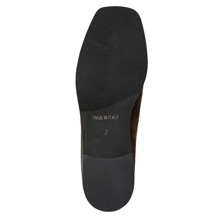 Women Flats and Loafers Bruno Magli Natalie Square Toe LoaferBrown Suede