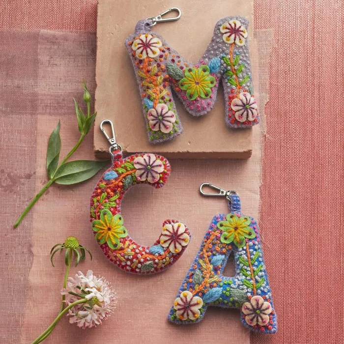 Women Fleur De Felt Initial Clip Multi Sundance Catalog Personalization Women Fleur De Felt Initial Clip Multi Sundance Catalog Personalization