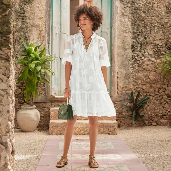 Women Floral Fancy Dress Petite Sunshine Sundance Catalog Dresses and Jumpsuits