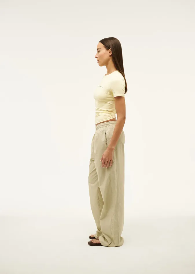 Women FOUNDATION SHORT SLEEVE TEE IN BUTTER Tees PE Nation