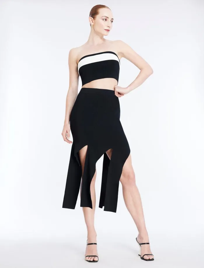 Women Frangella Knit Tube Top Blackwhite BCBG Tops Women Frangella Knit Tube Top Blackwhite BCBG Tops