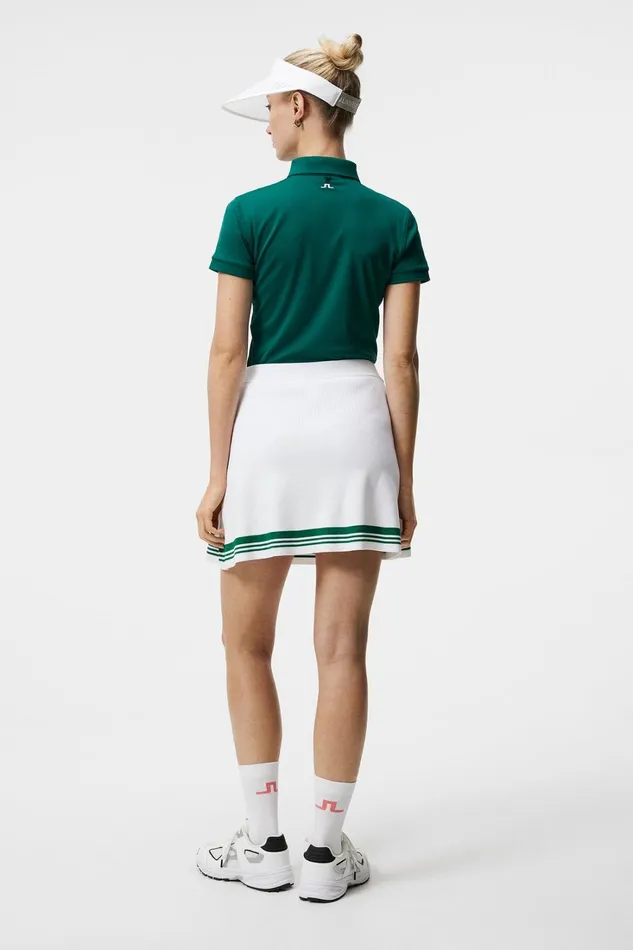 Women Frida Stripe Knitted Skirt White JLindeberg Skirts
