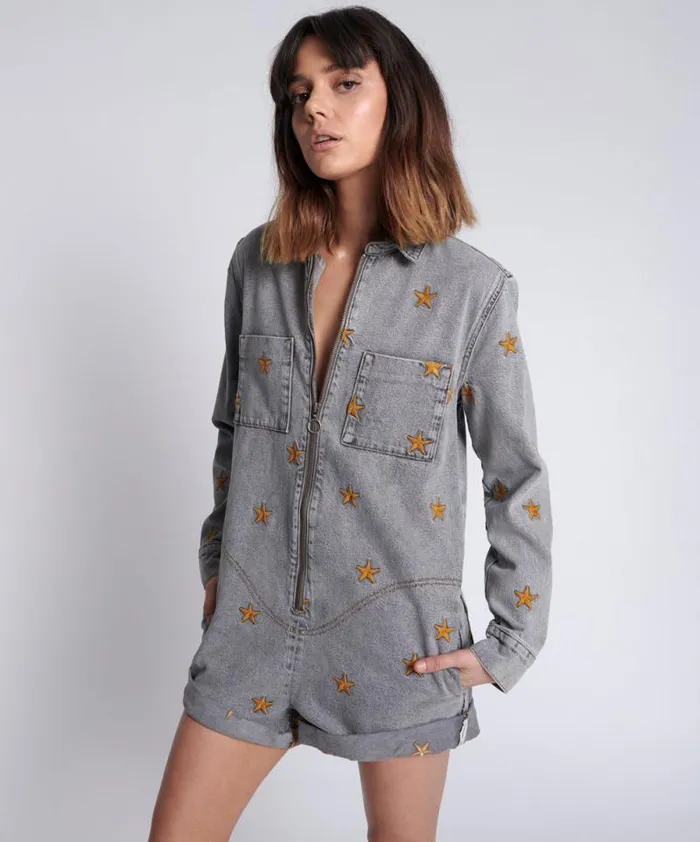 Women FROM THE STARS PROPHECY JUMPSUIT One Teaspoon Denim Jumpsuits