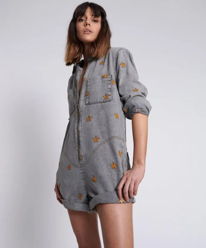 Women FROM THE STARS PROPHECY JUMPSUIT One Teaspoon Denim Jumpsuits Women FROM THE STARS PROPHECY JUMPSUIT One Teaspoon Denim Jumpsuits