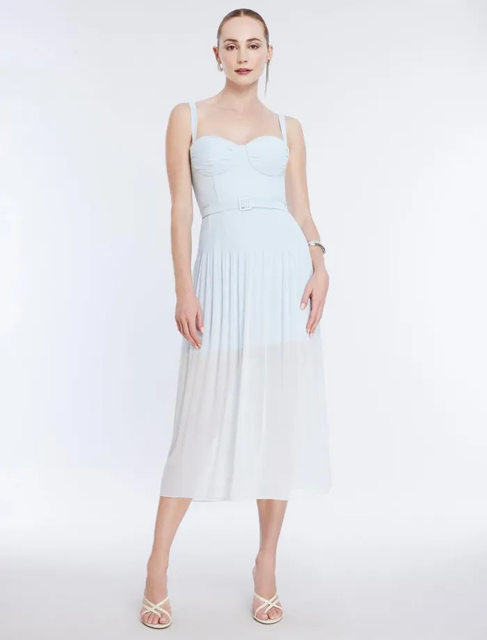 Women Gregoria Midi Dress Ice Blue BCBG Dresses
